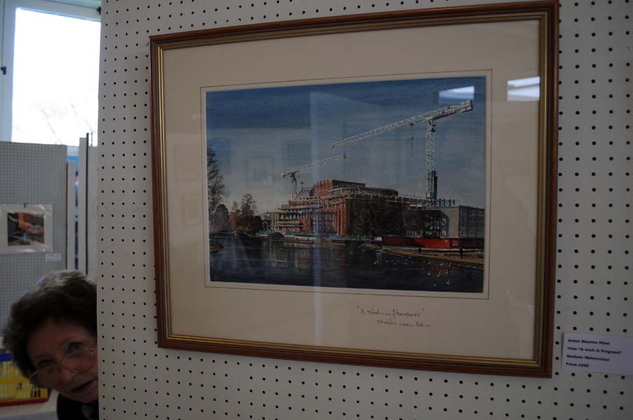 The new Swan theatre rises, Stratford upon Avon.