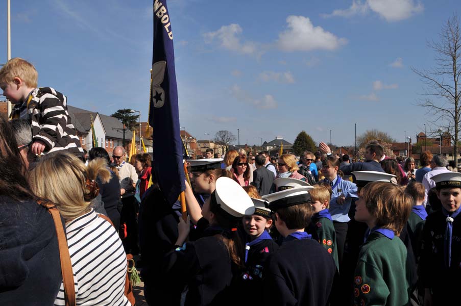 The sea scouts, Shakespeare birthday celebrations, Stratford upon Avon.