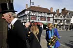 Man in a top hat, Shakespeare's birthday celebrations, Stratford..