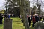 The crowd in the churchyard, Shakespeare's birthday celebrations, Stratford..