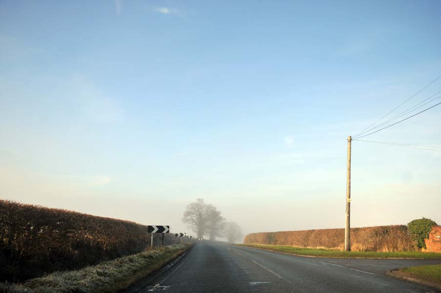 Lane leading to FalconLodge.