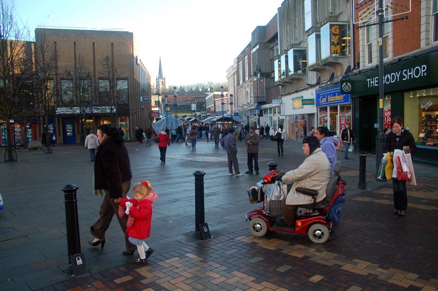 Christmas shoppers, Walsall.