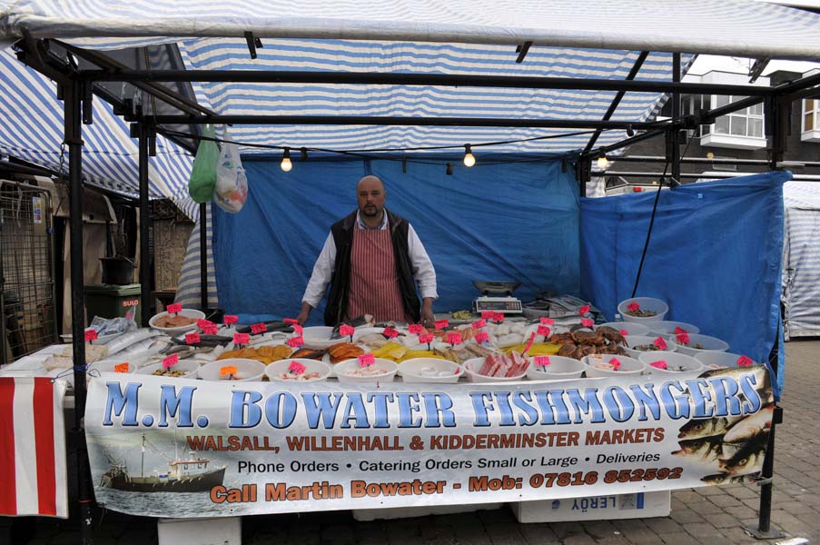 Fresh fish, Walsall market.