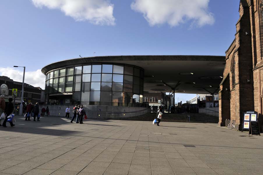 The bus station at Walsall.