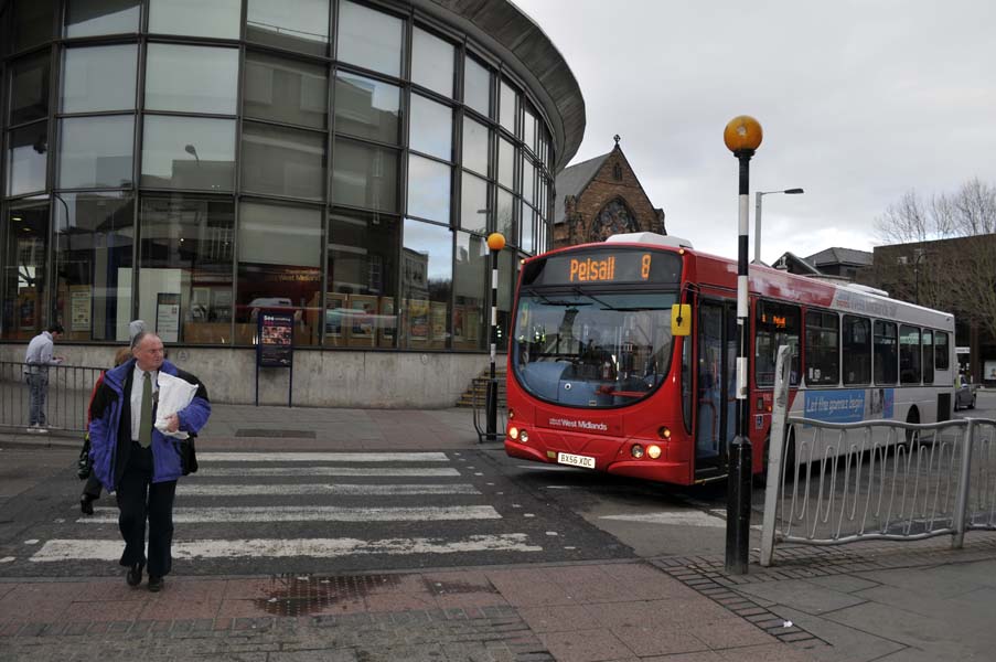 The number 8 bus, Walsall.